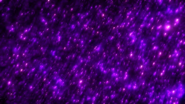 Swarm of Rising Glowing Illuminated Abstract Purple Particles Showcase Loop Background