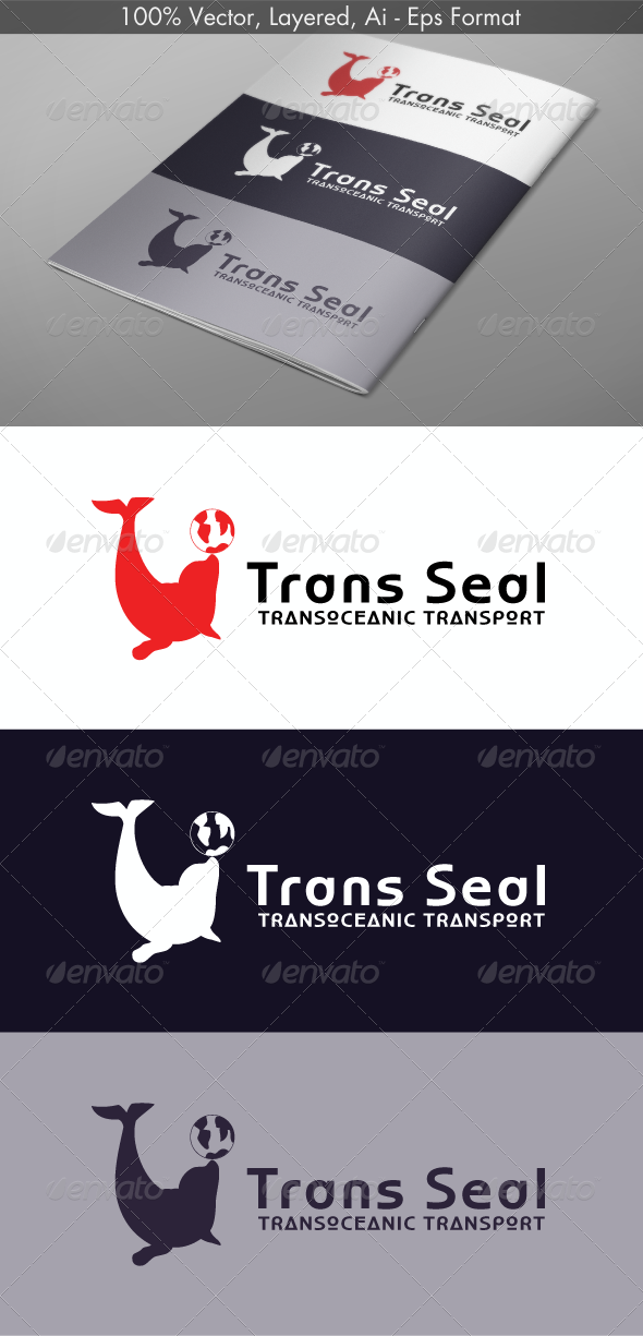 Trans Seal Logo - Animals Logo Templates