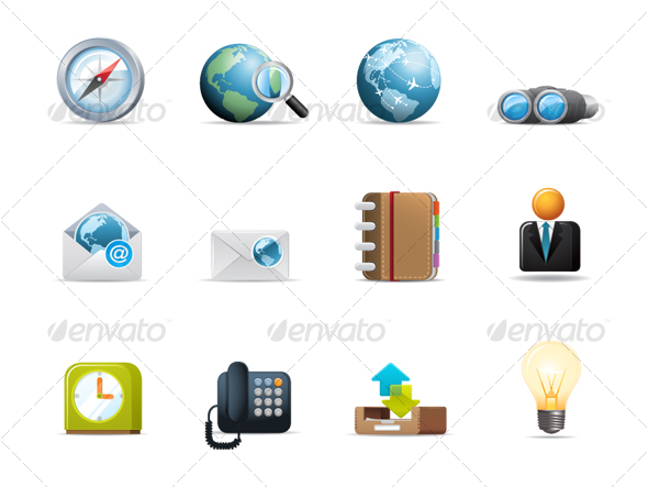 Qicon series | Web and Communication icons 2 - Web Icons