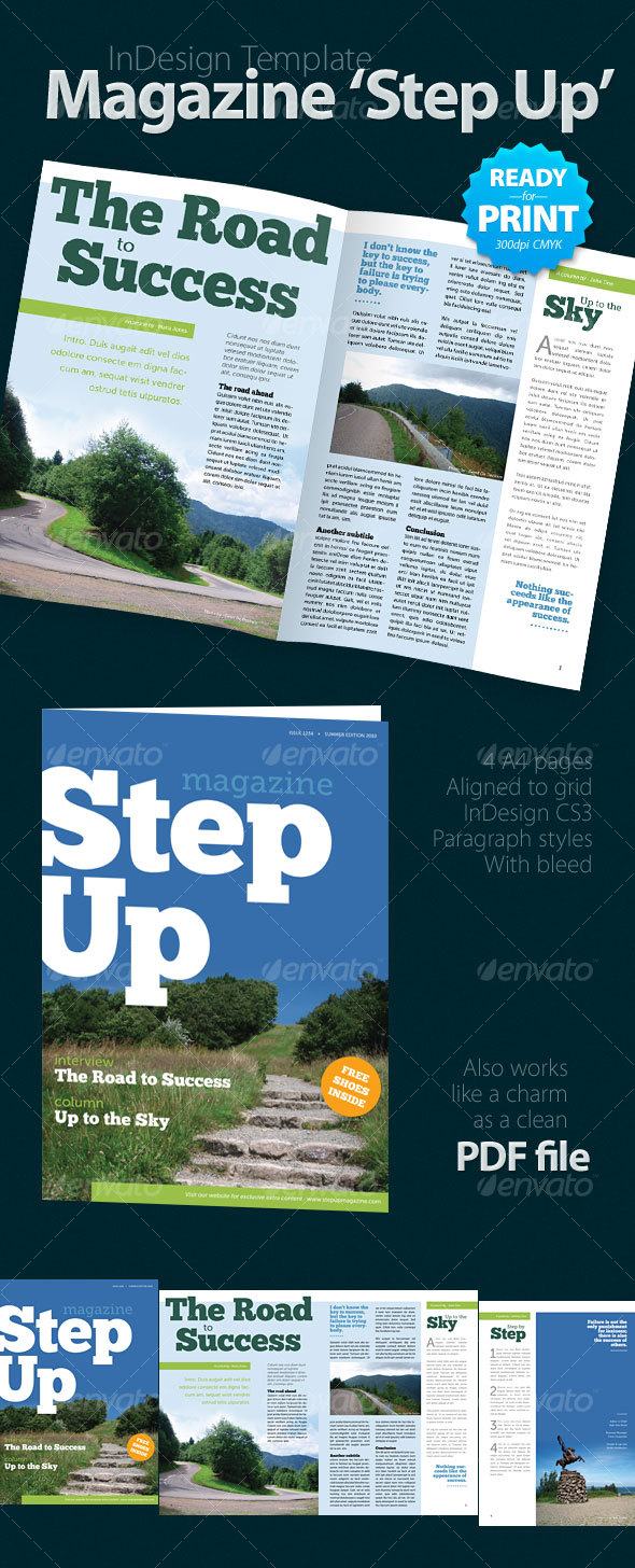 Magazine ‘Step Up’ (4 pages)
