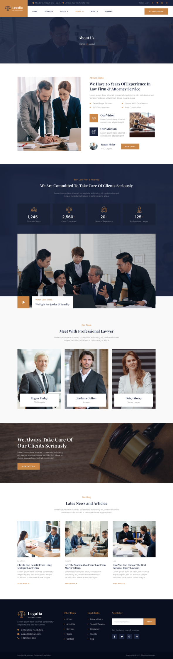Legalia - Lawyer & Attorney Elementor Template Kit