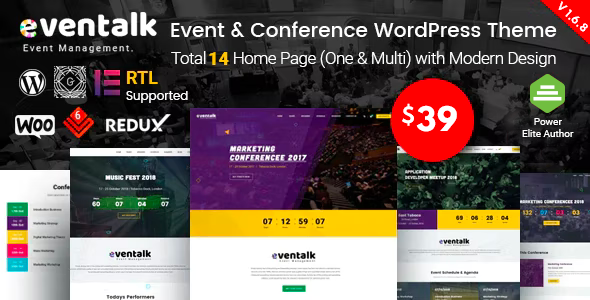 EvnTalk - Event Conference WordPress Theme by RadiusTheme | ThemeForest