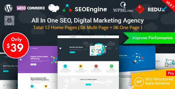 SEO Engine - Digital Marketing Agency WordPress Theme