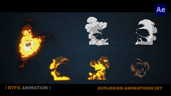 Explosion 2D FX animations [After Effects]