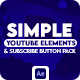 Simple YouTube Elements And Subscribe Button Pack - VideoHive Item for Sale