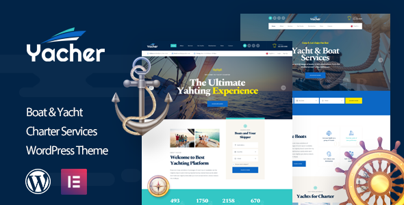 Free download Yacher - Yacht Charter Services WordPress Theme