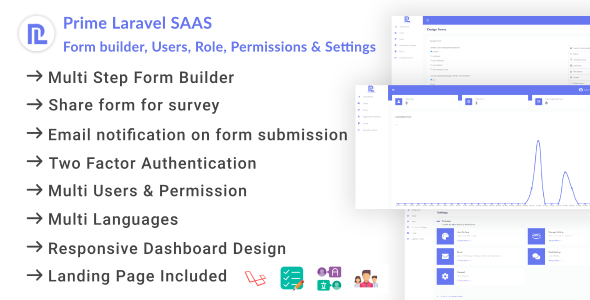 Prime Laravel Saas - Form builder, Users, Role, Permissions & Settings