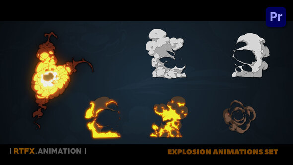 Explosion 2D FX animations [Premiere Pro]