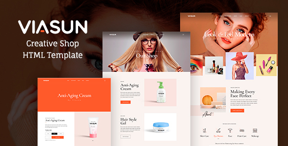 Wondrous Viasun - Creative Cosmetic Store HTML