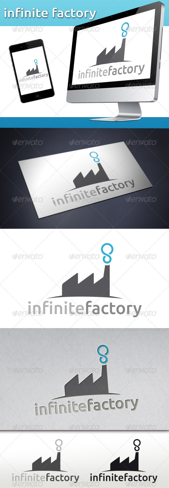 Factory Infinite Logo - Buildings Logo Templates