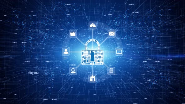 Lock Icon Secure Technology Network 00601 alt