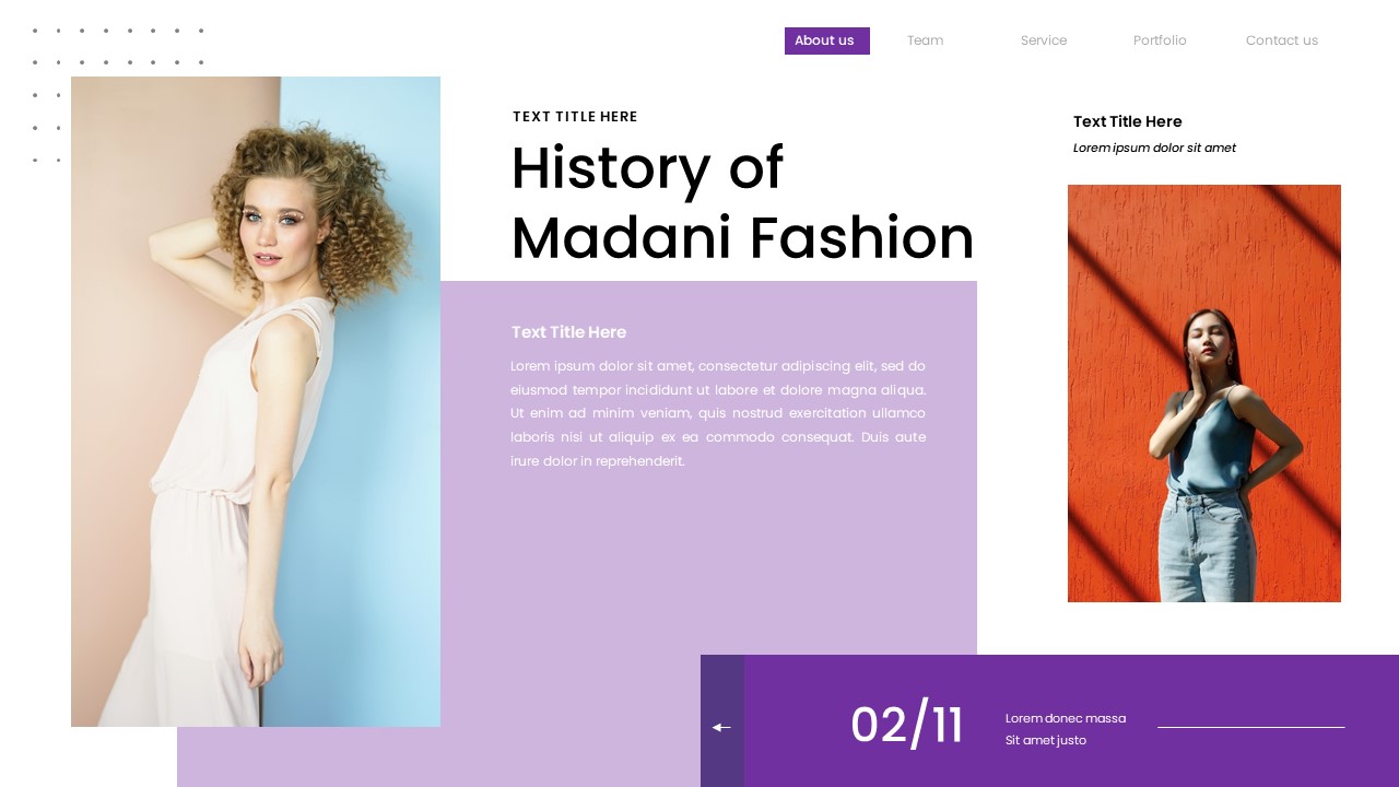 Madani - Fashion Business PowerPoint Template, Presentation Templates