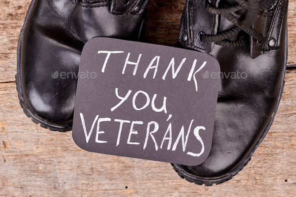 Thank you veterans concept