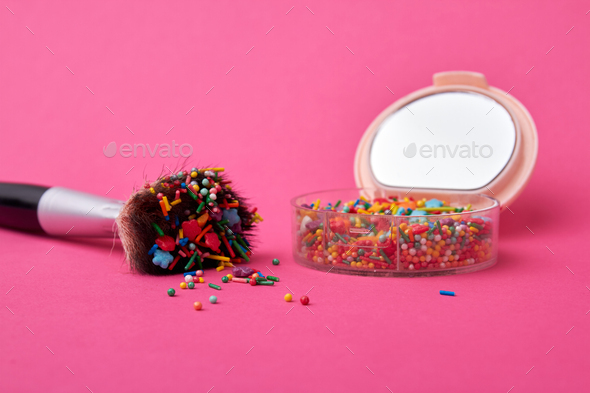 Make-up accessories with sweet sprinkles