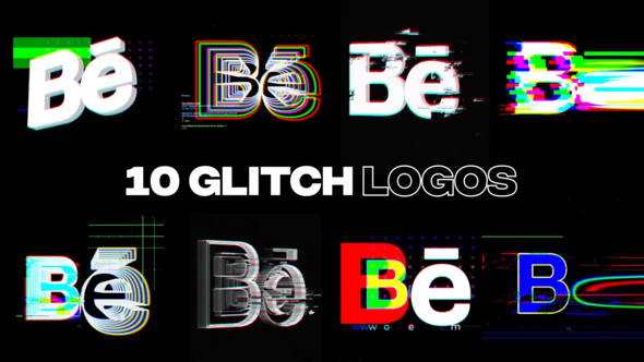 Glitch Logos | 10 in 1