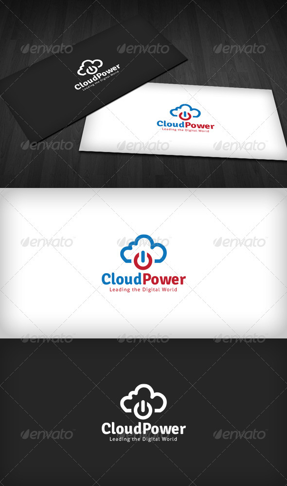Cloud Power Logo - Symbols Logo Templates