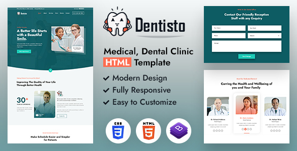 Extraordinary Dentisto | HTML Template