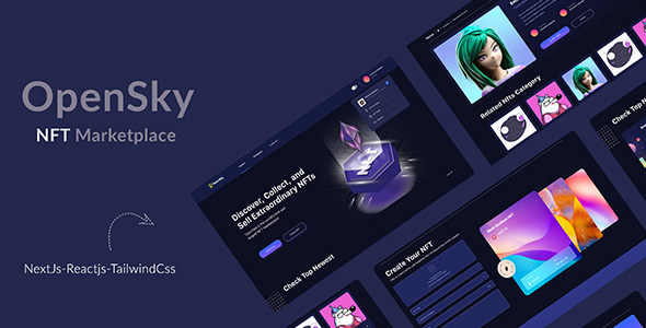 OPenSky -Full NFT Marketplace Next js and Solidity
