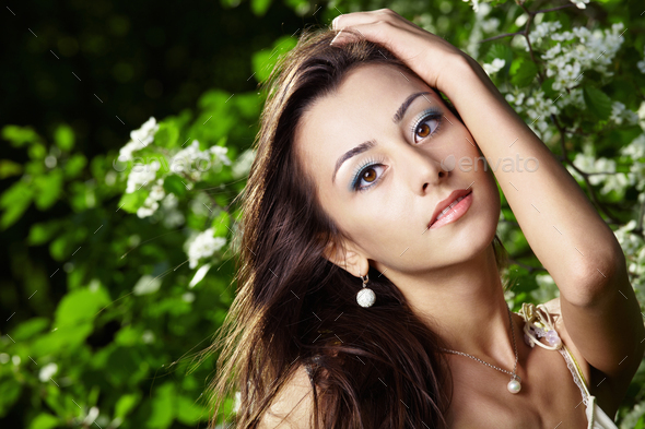 The attractive girl - Stock Photo - Images