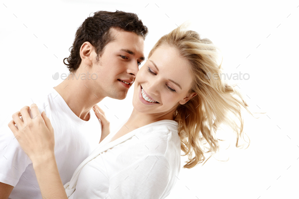 The embracing enamoured - Stock Photo - Images