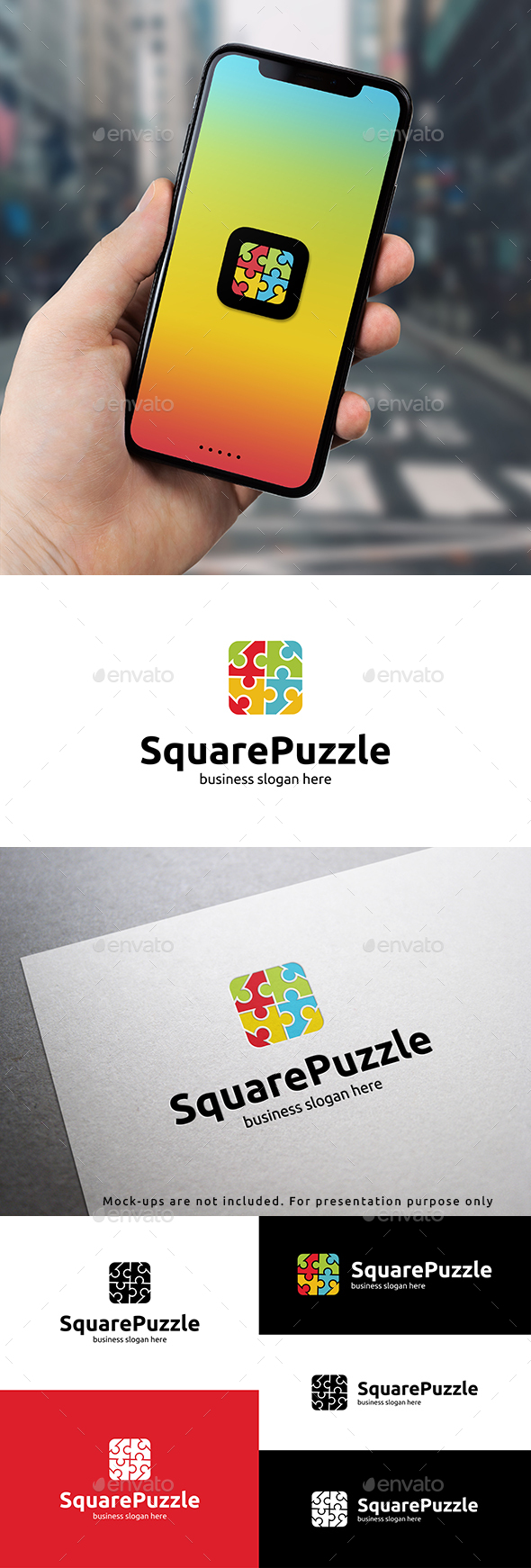 Square Puzzle Logo
