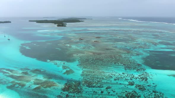Turquoise Marine Reef in the Caribbean Sea
