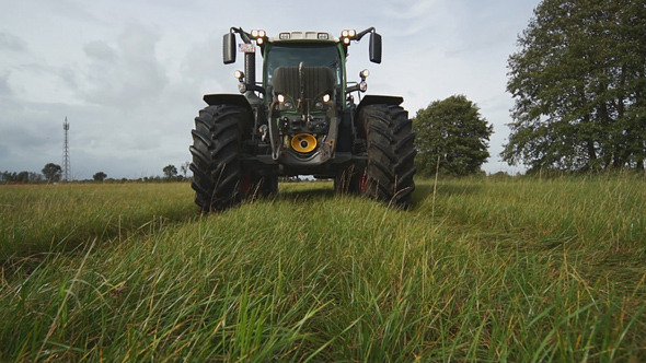 Tractor In Motion