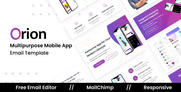 Orion App – Multipurpose Responsive Email Template