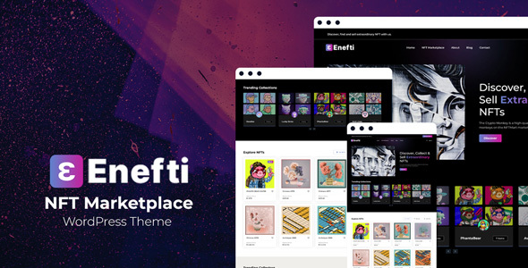 Enefti – NFT Marketplace Theme