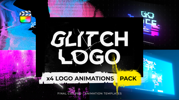 Glitch Logos Intro Pack