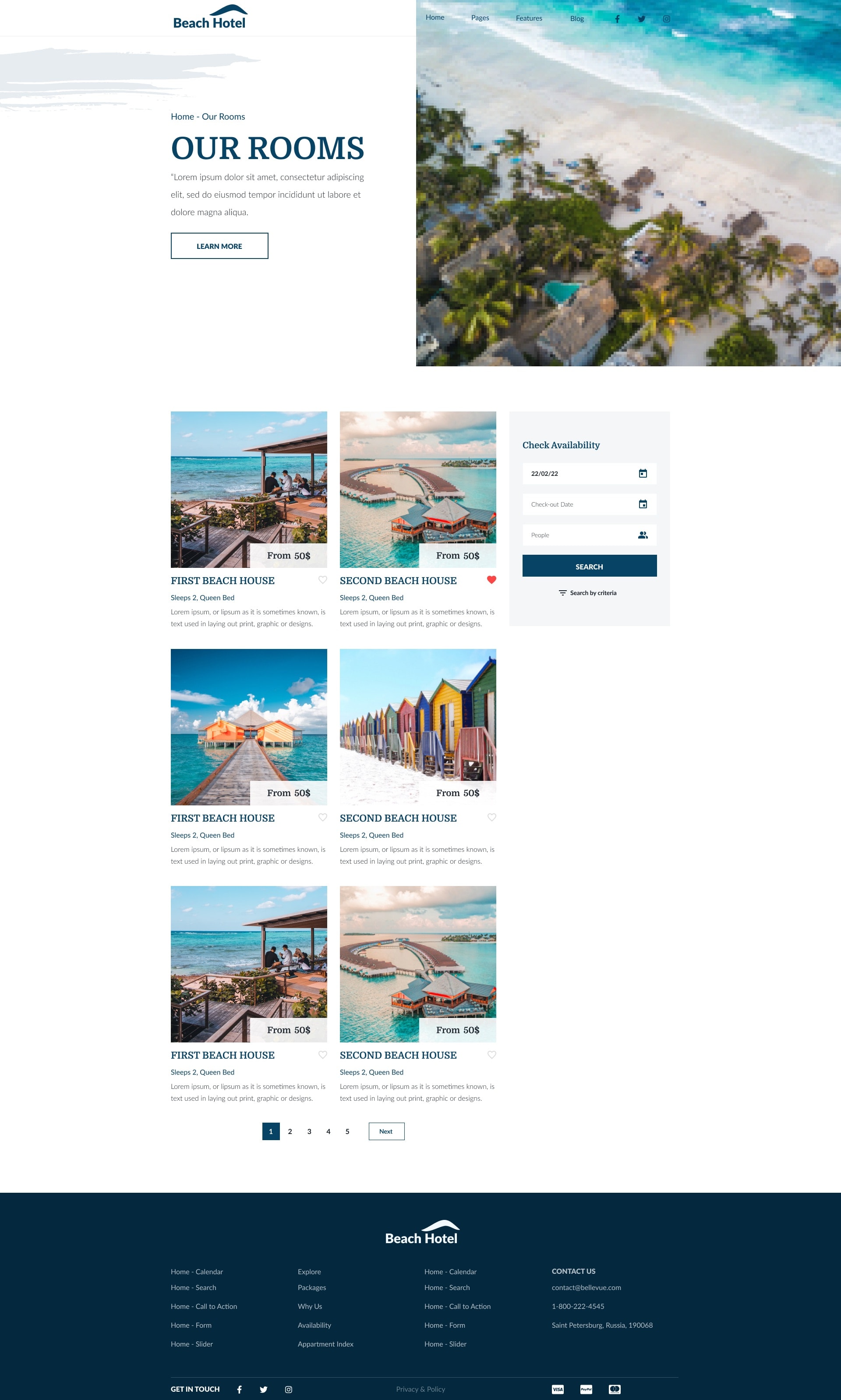 Bellevue Hotel + Bed and Breakfast Design Kit by pixelmakersco