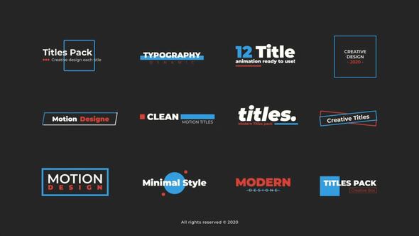 Clean Titles 2.0 | After Effects