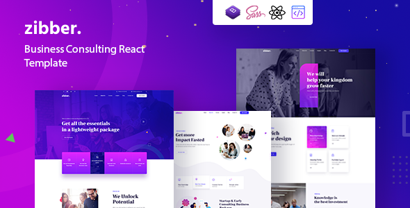 Wondrous Zibber - Consulting Business React Template