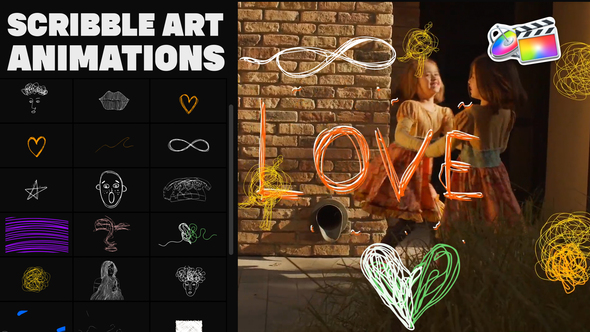 Scribble Art Animations for FCPX