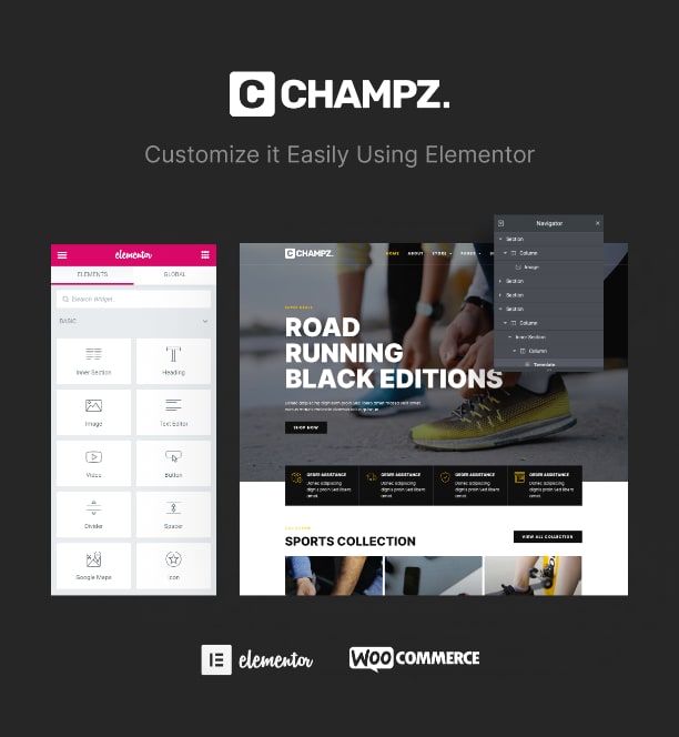 Champz - & Sports Apparel Online Store Template Kit ThemeWarriors