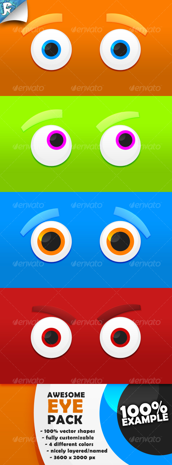 Eye Pack - They see you - Backgrounds Graphics