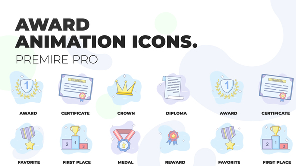 Business award - Animation Icons (MOGRT)