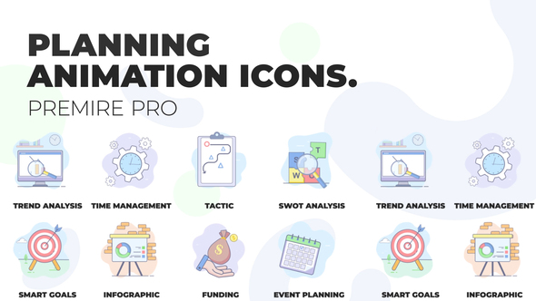 Business planning  - Animation Icons (MOGRT)