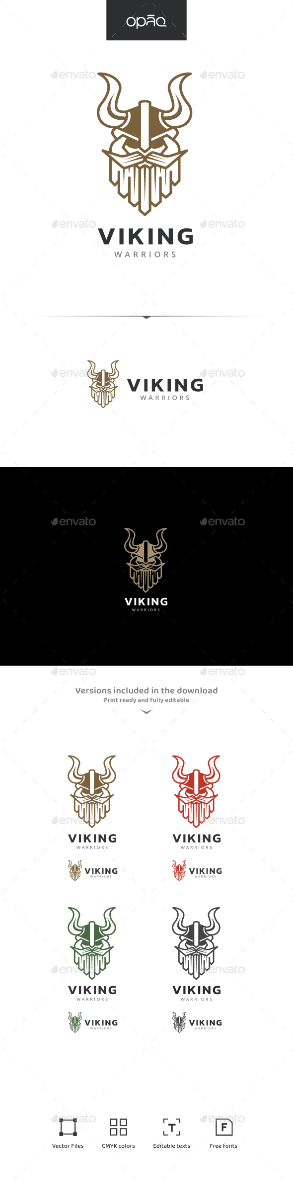 Viking Head Logo