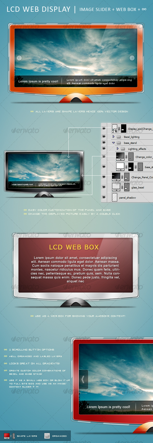 LCD Web Display - Miscellaneous Web Elements