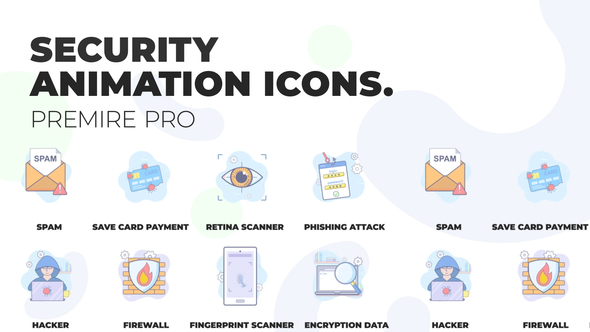 Cyber security - Animation Icons (MOGRT)