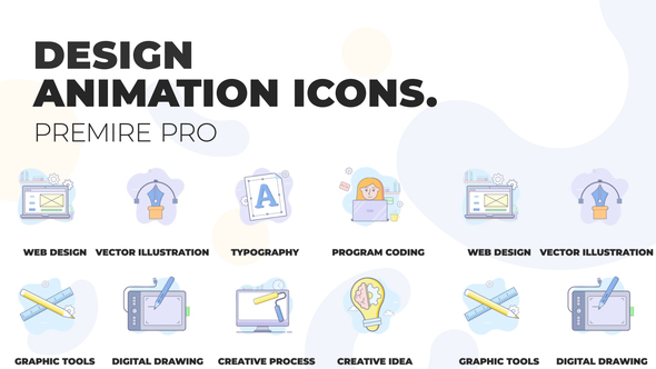 Design and development - Animation Icons (MOGRT)