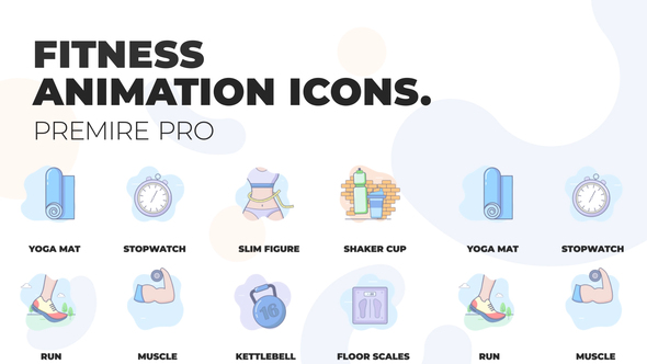 Fitness - Animation Icons (MOGRT)