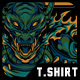 Punk Dragon Techwear Monster T-Shirt Design Template