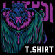 Bio Corpse Techwear Monster T-Shirt Design Template