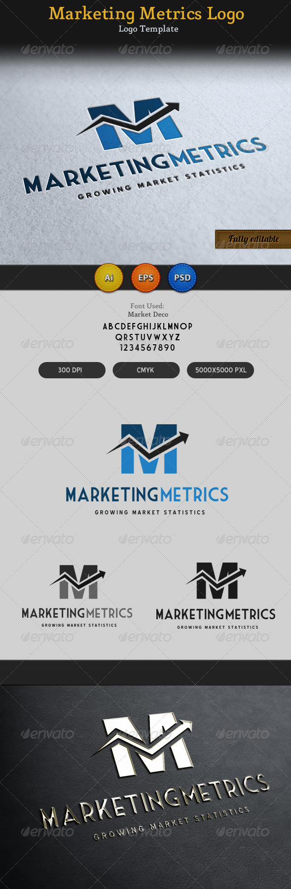 Marketing Metrics Logo 2 - Vector Abstract
