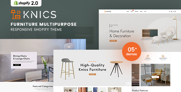 Knics – Furniture Multipurpose Responsive Shopify Theme