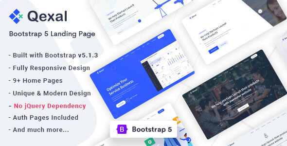 Qexal - Bootstrap 5 Landing Page Template