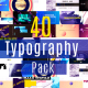 40 Typography Pack - VideoHive Item for Sale