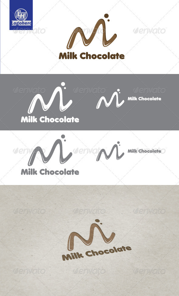 Milk Chocolate Logo Template - Letters Logo Templates